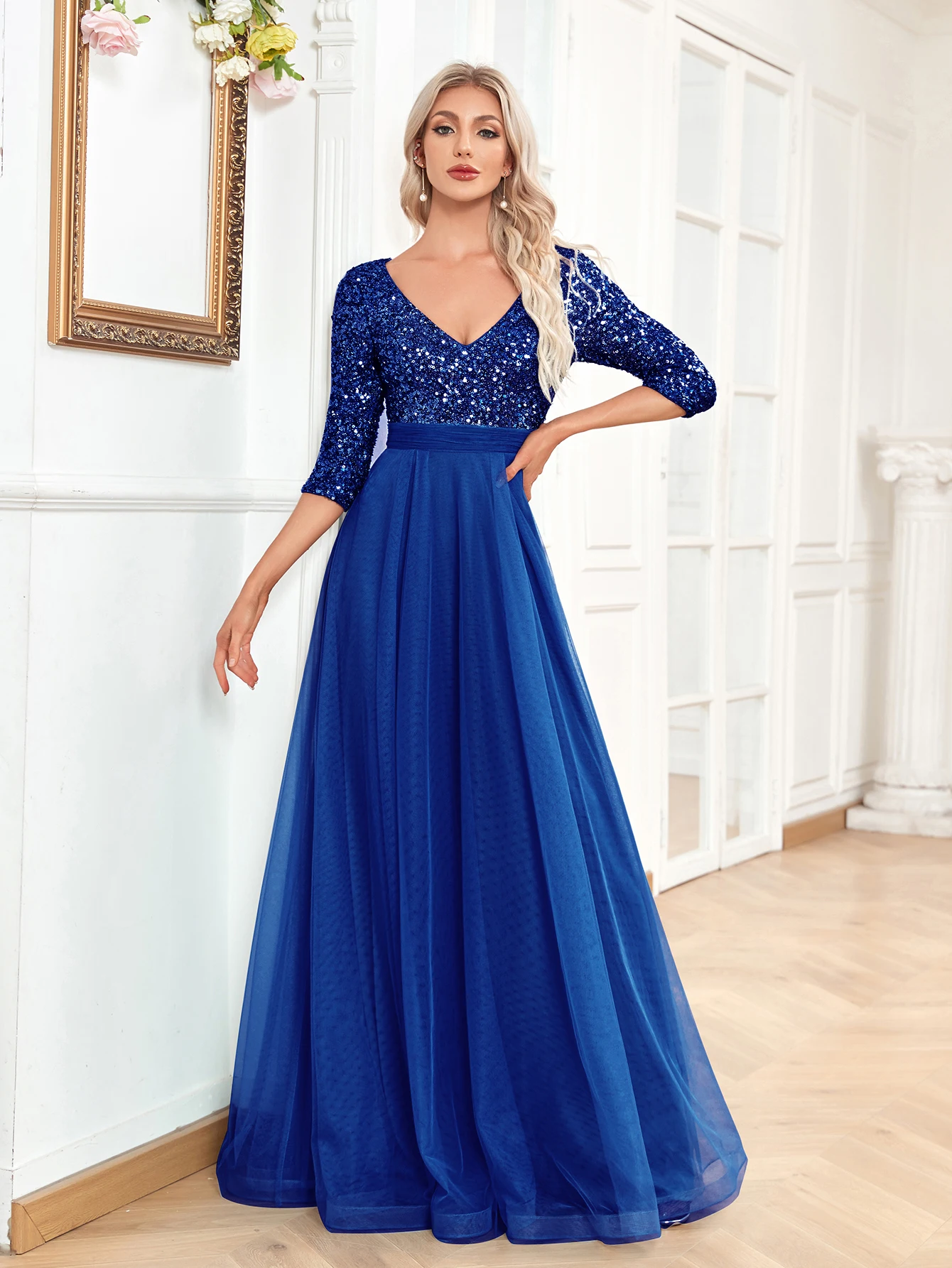 Lucyinlove Elegant Sequin Navy Blue Formal Evening Dress long 2024 Luxury Women Wedding Party Prom Short Sleeve Cocktail Gowns
Lucyinlove Elegant Sequin Navy Blue Formal Evening Dress long 2024 Luxury Women Wedding Party Prom Short Sleeve Cocktail Gowns