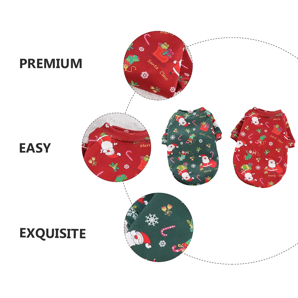 2 Pcs Dog Clothes for Pets Accessory Cosplay Vacation Christmas Jumper Dogs Outfits
2 Pcs Dog Clothes for Pets Accessory Cosplay Vacation Christmas Jumper Dogs Outfits