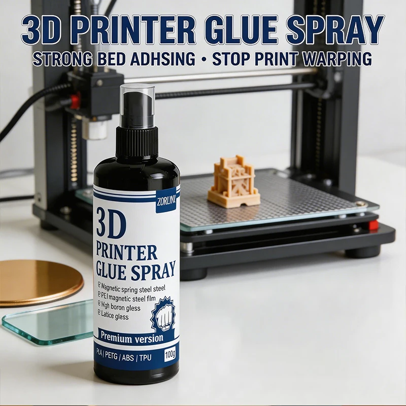 3D Printer Bed Adhesive,Strong First Layer Grip for Glass/PEI Plates,No Warp,Easy Release,Low Odor,Works with PLA/ABS/PETG
3D Printer Bed Adhesive,Strong First Layer Grip for Glass/PEI Plates,No Warp,Easy Release,Low Odor,Works with PLA/ABS/PETG