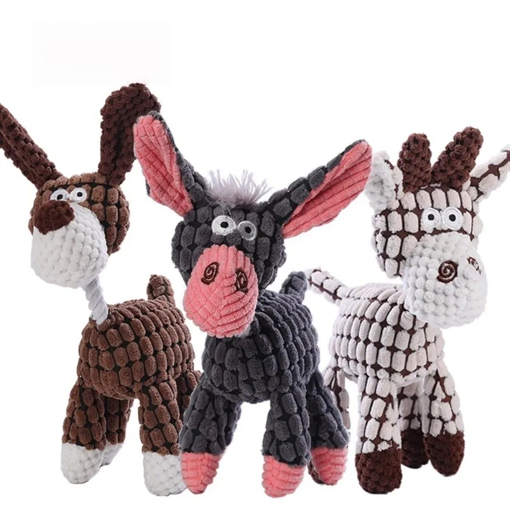 New Voice Feature Dog Toys Donkey Shape Bite-Resistant Puppies Doll Teeth Protection Soft Sound-Making Toy Pet Playtime
New Voice Feature Dog Toys Donkey Shape Bite-Resistant Puppies Doll Teeth Protection Soft Sound-Making Toy Pet Playtime