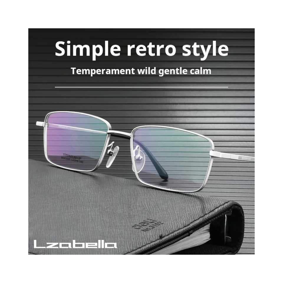 Men's High Quality Fashion Pure Titanium Eyeglasses Small Size Square Full Frame Optical Prescription Glasses Frames BV43005
Men's High Quality Fashion Pure Titanium Eyeglasses Small Size Square Full Frame Optical Prescription Glasses Frames BV43005