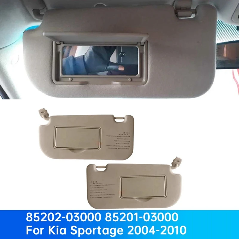 A33K-1Pair Car Sun Visors Shades With Vanity Mirror 85202-03000 8520103000 For Kia Sportage 2004-2010 Sunvisor Makeup
A33K-1Pair Car Sun Visors Shades With Vanity Mirror 85202-03000 8520103000 For Kia Sportage 2004-2010 Sunvisor Makeup