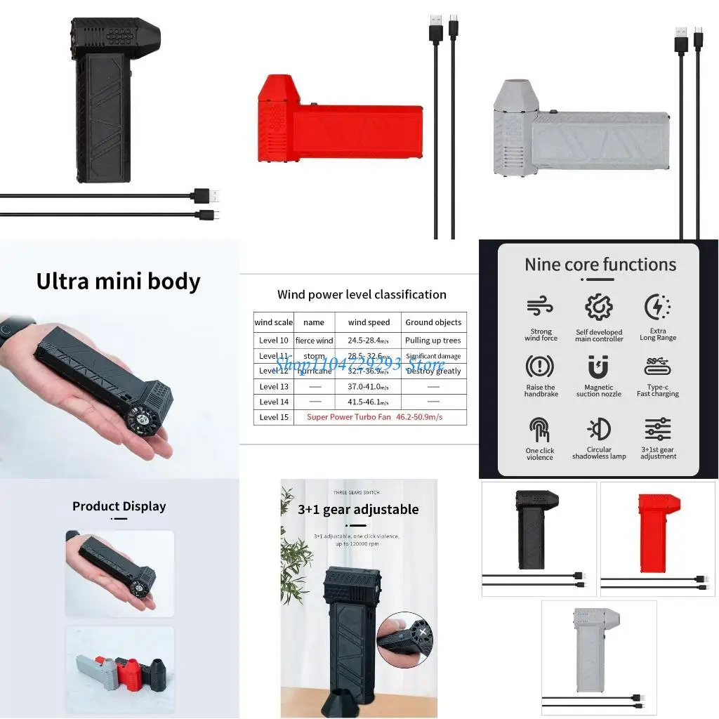 Y2GD Mini Jet Blower 120000RPM Portable Handheld Powerful Blower Cordless Electronic Mini Jet Blower for Keyboard Cleaning
Y2GD Mini Jet Blower 120000RPM Portable Handheld Powerful Blower Cordless Electronic Mini Jet Blower for Keyboard Cleaning