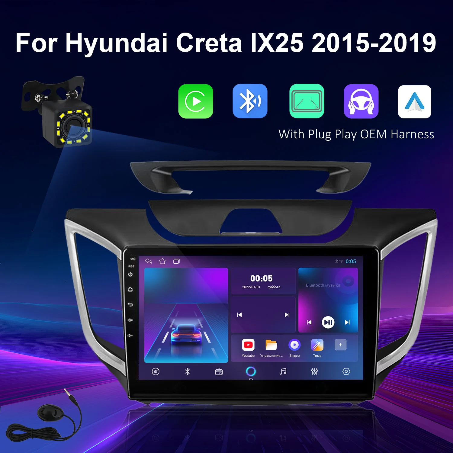 KSPIV 2Din Car Radio For Hyundai Creta ix25 2015-2019 Stereo Multimedia Video Player Navigation Head Unit Carplay 4G Android 14
KSPIV 2Din Car Radio For Hyundai Creta ix25 2015-2019 Stereo Multimedia Video Player Navigation Head Unit Carplay 4G Android 14