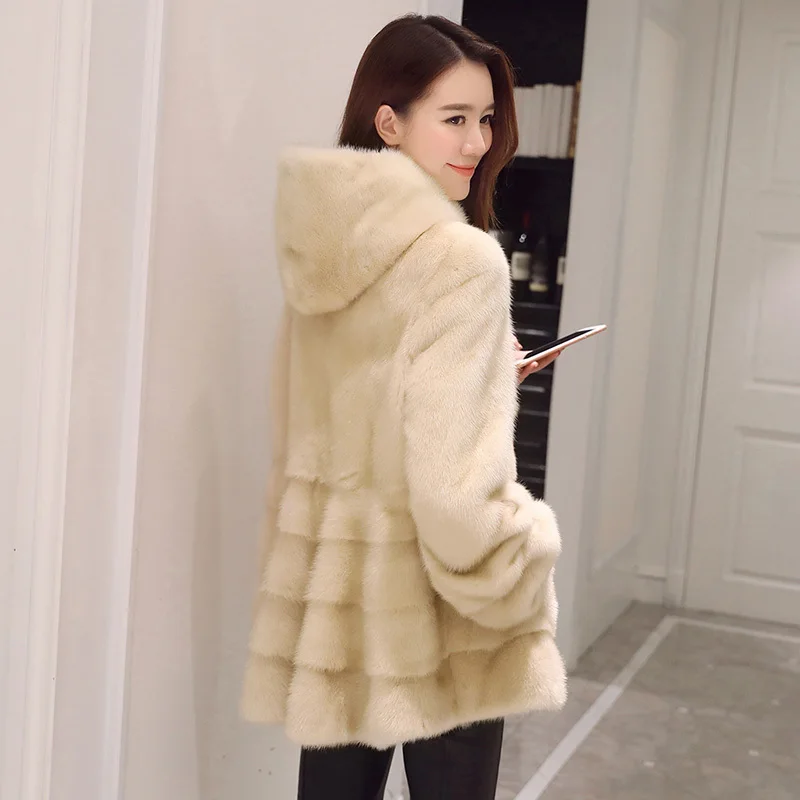 fur coat fur coat Mink 2023 women's clothing outerwear jacket coats new long hooded four tail waves Han
fur coat fur coat Mink 2023 women's clothing outerwear jacket coats new long hooded four tail waves Han