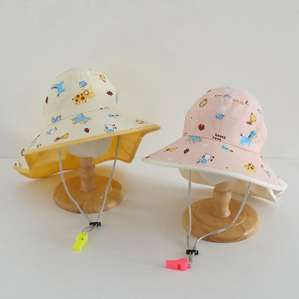 Cute Cartoon Print Kids Bucket Hat UV Protection Breathable Sun Cap Empty Top with Whistle Beach Shawl Hat
Cute Cartoon Print Kids Bucket Hat UV Protection Breathable Sun Cap Empty Top with Whistle Beach Shawl Hat