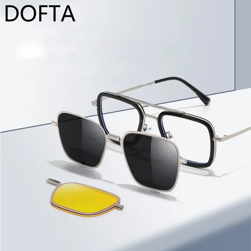 DOFTA Polarized Clip-On Sunglasses Men Unisex Magnetic Design Prescription Glasses Frames Rectangle Eyeglasses Frame Women
DOFTA Polarized Clip-On Sunglasses Men Unisex Magnetic Design Prescription Glasses Frames Rectangle Eyeglasses Frame Women