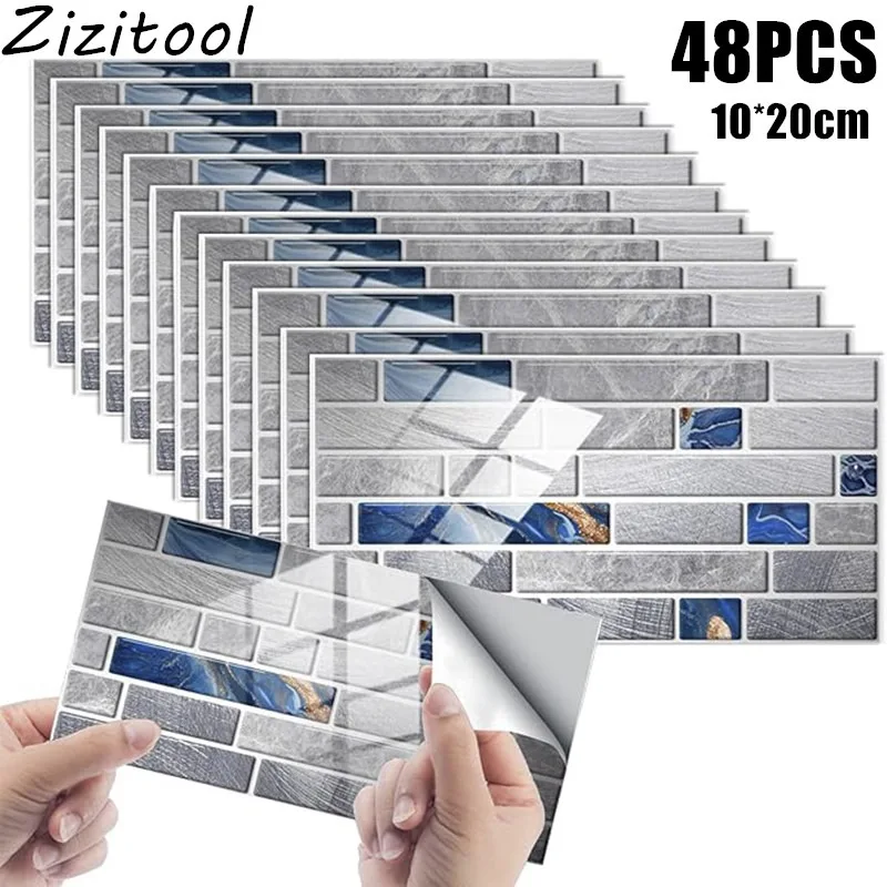 Self-Adhesive Imitation Brick Pattern Tile Stickers Mosaic Wall Stickers Waterproof Wall Stickers for Bathroom Kitchen Bedroom
Self-Adhesive Imitation Brick Pattern Tile Stickers Mosaic Wall Stickers Waterproof Wall Stickers for Bathroom Kitchen Bedroom