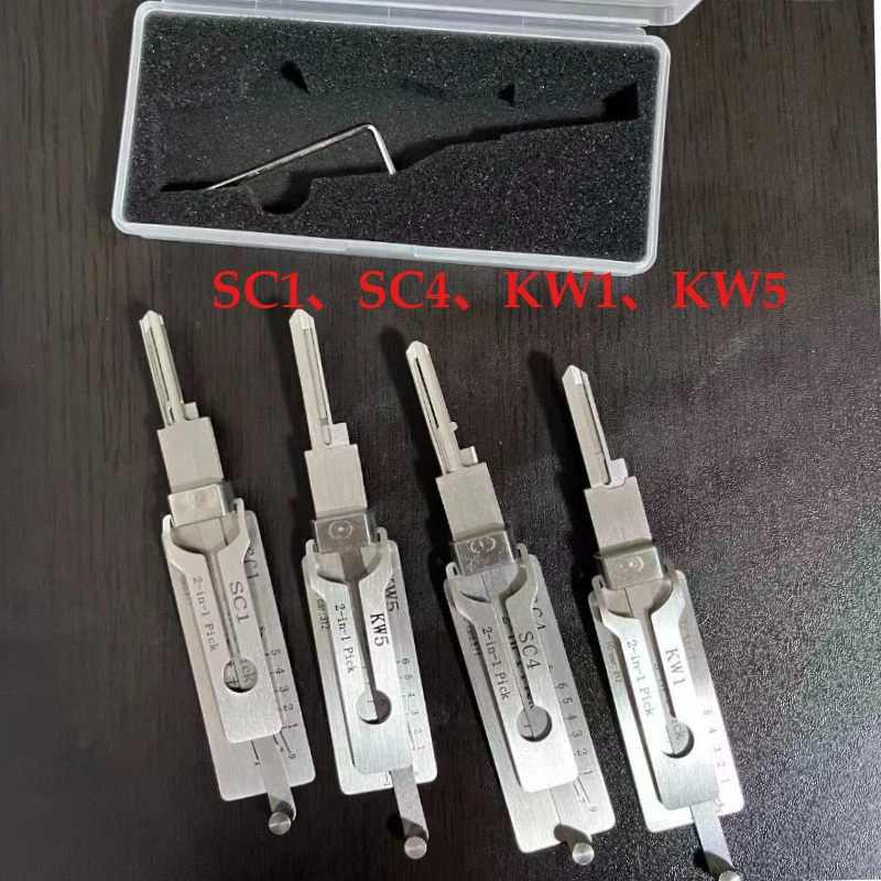 For Lishi Yale Picks Picking SC1SC4KW1 KW5 2 in1 Locksmith Tools Master Key Decoder Micha Decoder Hooks Topolines To Open Locks
For Lishi Yale Picks Picking SC1SC4KW1 KW5 2 in1 Locksmith Tools Master Key Decoder Micha Decoder Hooks Topolines To Open Locks