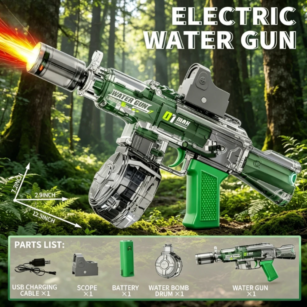 Boys Automatic Water Pistol Portable Electric Water Blaster Fun Summer Outdoor Beach Water Fight Toy for Birthday Party
Boys Automatic Water Pistol Portable Electric Water Blaster Fun Summer Outdoor Beach Water Fight Toy for Birthday Party