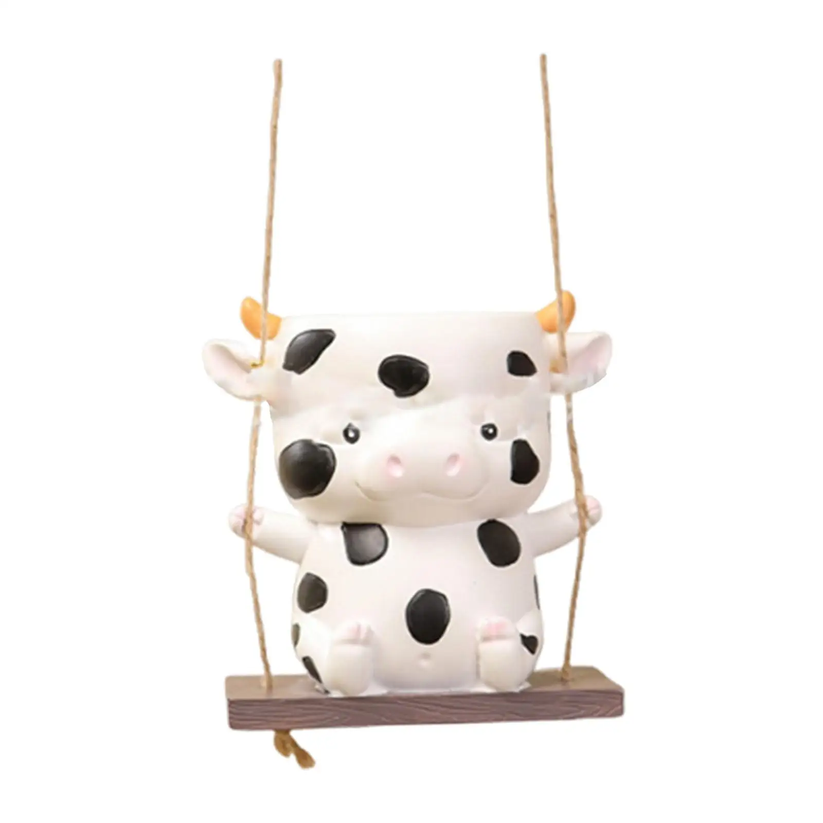 Cartoon Cow Statue Hanging Planter Multifunctional Lightweight for Courtyards Resin Garden Decoration
Cartoon Cow Statue Hanging Planter Multifunctional Lightweight for Courtyards Resin Garden Decoration