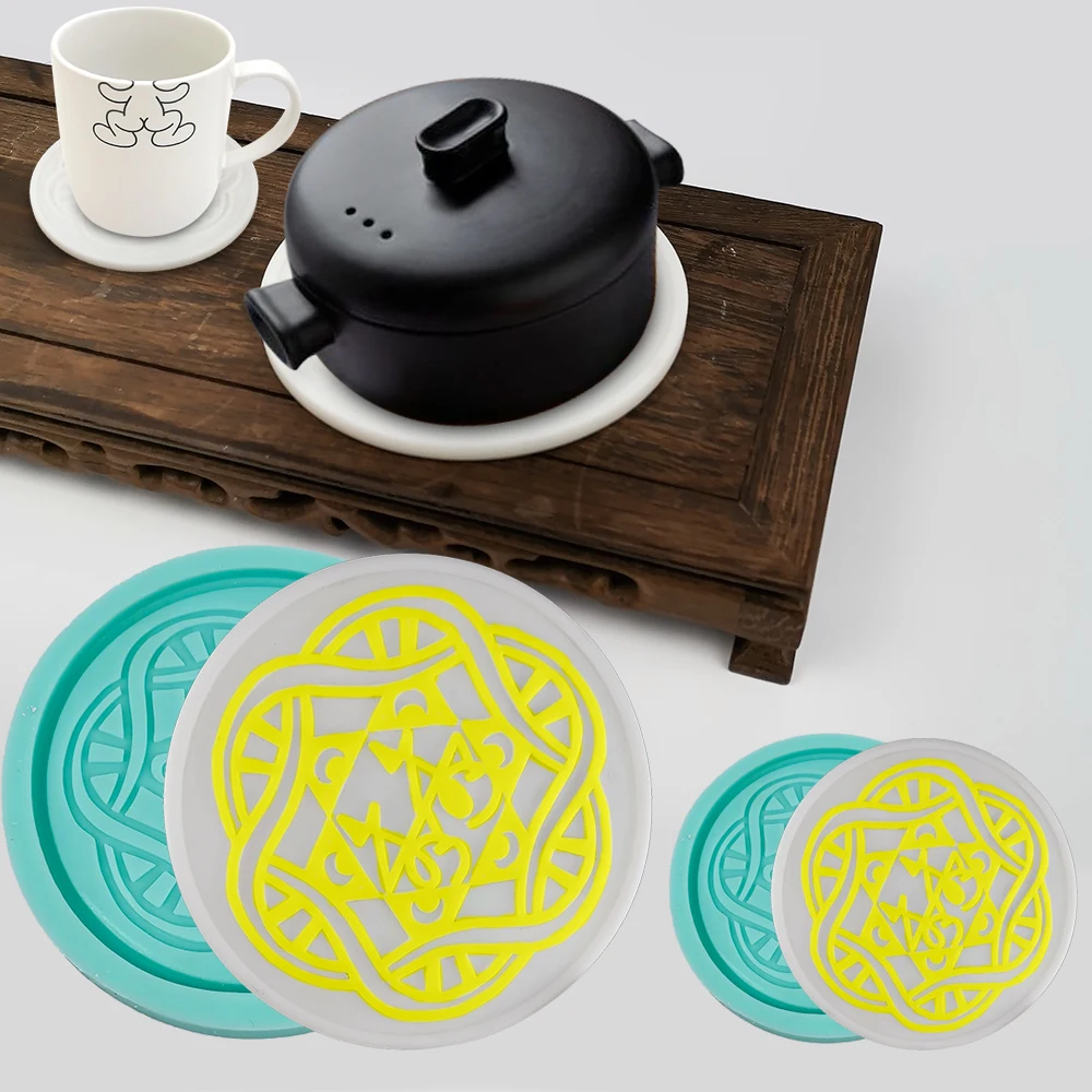 Silicone Mold For Coaster Tray Epoxy Resin Decorative Pattern Making Accessories DIY Tools Household
Silicone Mold For Coaster Tray Epoxy Resin Decorative Pattern Making Accessories DIY Tools Household