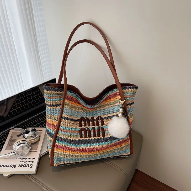 2025 Straw Tote Bag for Women, Large Beach Bag Boho Weekend Purse, Woven Raffia Summer Shoulder Bag, Vacation Travel Tote
2025 Straw Tote Bag for Women, Large Beach Bag Boho Weekend Purse, Woven Raffia Summer Shoulder Bag, Vacation Travel Tote