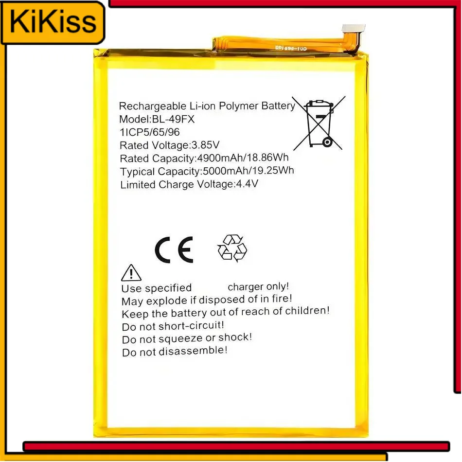 Mobile Phone Battery BL-49FX 5000Mah For Infinix Hot 8 9 X650 X650B X655 X656 Note 7 Lite Spark 5 Pro
Mobile Phone Battery BL-49FX 5000Mah For Infinix Hot 8 9 X650 X650B X655 X656 Note 7 Lite Spark 5 Pro