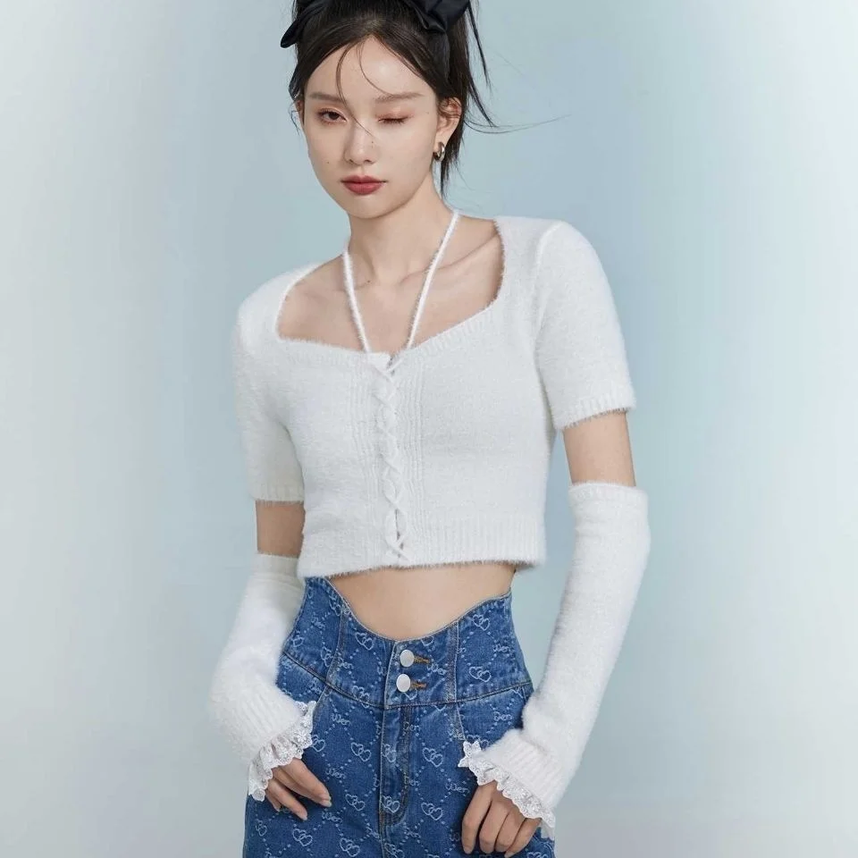 Detachable Sleeve Knitted Sweater Women Elegant Woman Gradient Pastel Twisted Sashes Bowknot Lettuce Edge Layered Look Fairycore
Detachable Sleeve Knitted Sweater Women Elegant Woman Gradient Pastel Twisted Sashes Bowknot Lettuce Edge Layered Look Fairycore