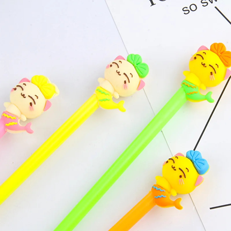 20/60 Pcs Mermaid Cat Neutral Pens Set Soft Rubber Head Mermaid Black Water-based Pens Student Stationery Supplies
20/60 Pcs Mermaid Cat Neutral Pens Set Soft Rubber Head Mermaid Black Water-based Pens Student Stationery Supplies