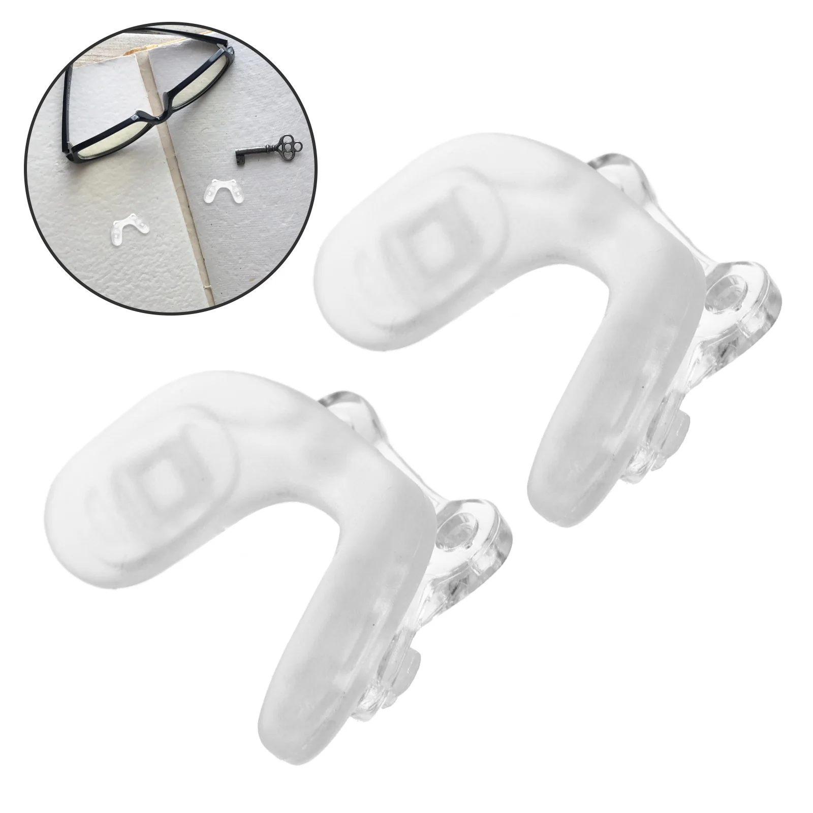 2Pcs Silicone Nose Pads Kids Glasses Double Screw Saddle Shape Design Anti Slip Nose Bridge Replacement Eyeglasses Soft Cushion
2Pcs Silicone Nose Pads Kids Glasses Double Screw Saddle Shape Design Anti Slip Nose Bridge Replacement Eyeglasses Soft Cushion