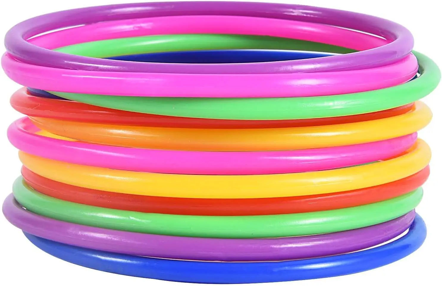 12 Pcs Plastic Ring Toss Game for Kids, Outdoor Speed and Agility Practice with Random Colors
12 Pcs Plastic Ring Toss Game for Kids, Outdoor Speed and Agility Practice with Random Colors