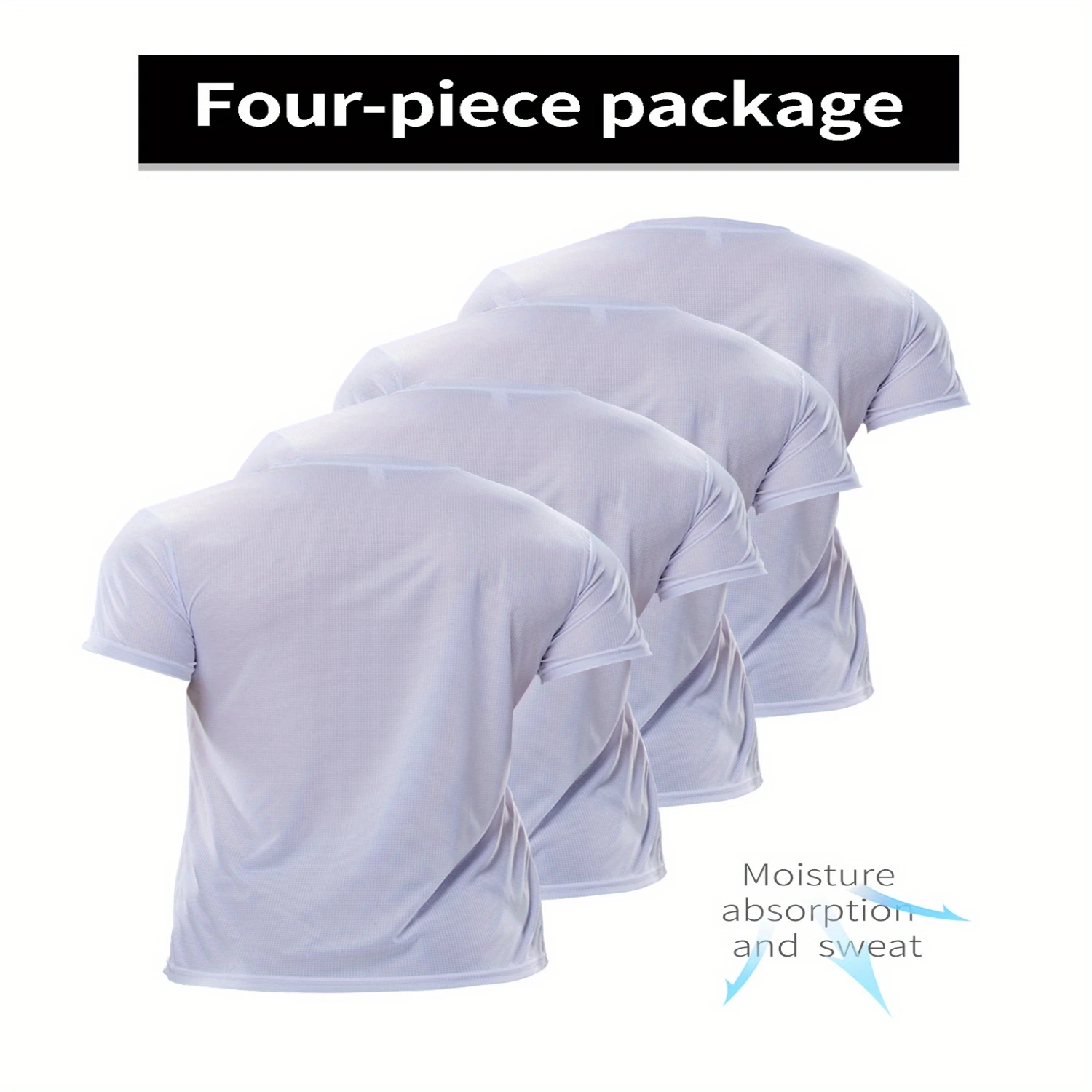 4pcs Men's Solid Slightly Stretch Quick-drying Breathable Short Sleeve Round Neck Comfy T-shirt For Gym Fitness Training
4pcs Men's Solid Slightly Stretch Quick-drying Breathable Short Sleeve Round Neck Comfy T-shirt For Gym Fitness Training