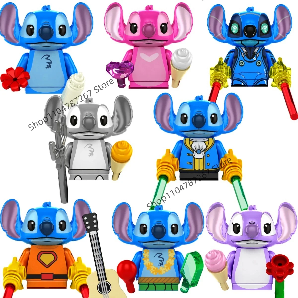 Disney HOT anime movie Lilo&Stitch Simpsons Stitch DIY model building blocks children's gift brick toys
Disney HOT anime movie Lilo&Stitch Simpsons Stitch DIY model building blocks children's gift brick toys