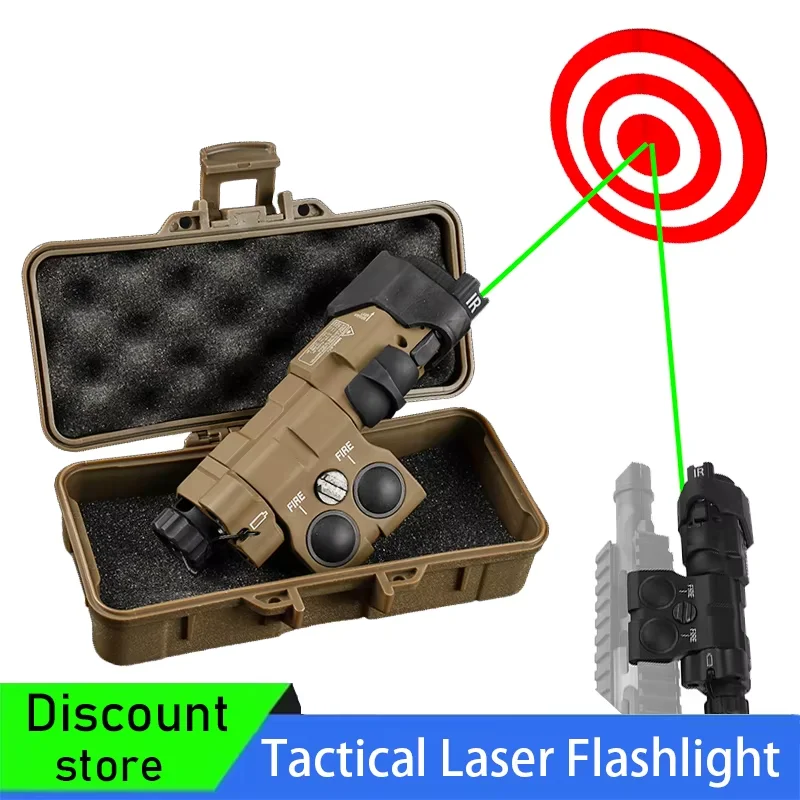 Flashlight With Laser, (Green Laser, Flashlight) Airsoft Aiming Accessories, IR Illumination Dual Function Pressure Switch
Flashlight With Laser, (Green Laser, Flashlight) Airsoft Aiming Accessories, IR Illumination Dual Function Pressure Switch