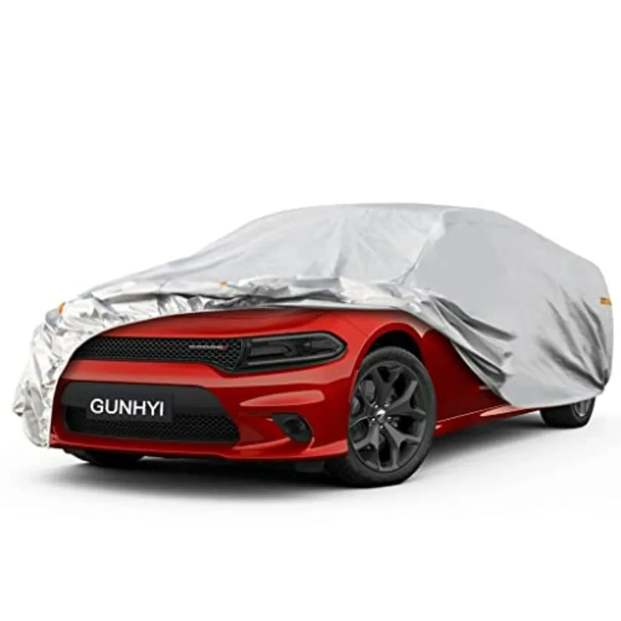 Sedan car cover for outdoor all-weather use, 6-layer waterproof polyester fabric, black, UV-resistant, dust-proof, rainproof, s
Sedan car cover for outdoor all-weather use, 6-layer waterproof polyester fabric, black, UV-resistant, dust-proof, rainproof, s