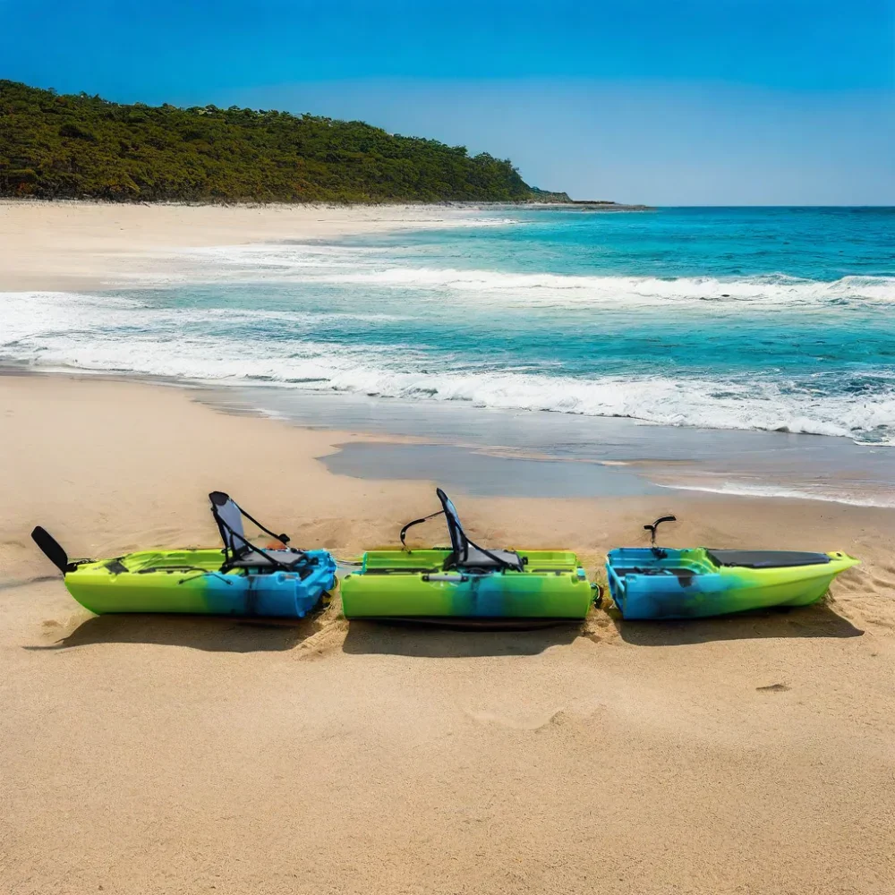 14-Foot hard plastic 2-person dual-pedal kayak pedal drive system Kayak modular design for marine water fishing
14-Foot hard plastic 2-person dual-pedal kayak pedal drive system Kayak modular design for marine water fishing