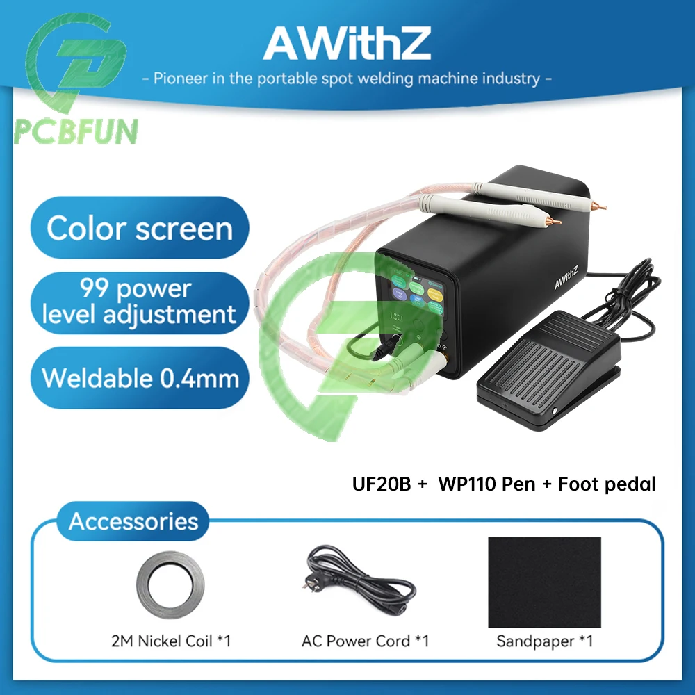 AWithZ UF20B 18650 Battery Spot Welding Machine Energy Storage Super Farad Capacitor Welding Machine
AWithZ UF20B 18650 Battery Spot Welding Machine Energy Storage Super Farad Capacitor Welding Machine