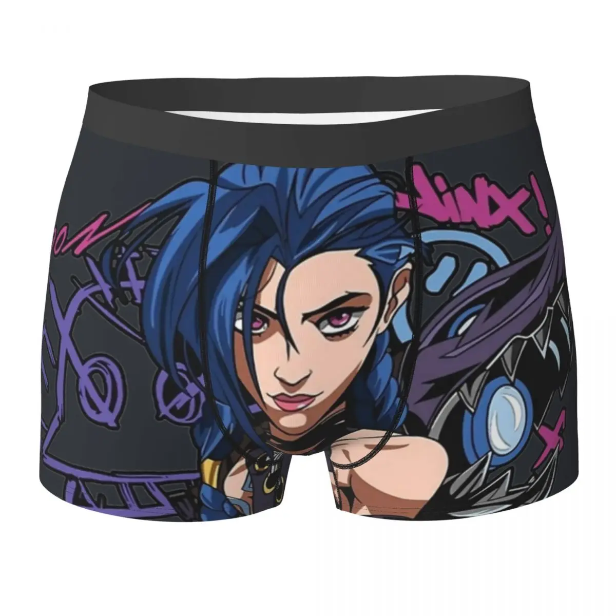 Jinx Arcane Нижнее белье League of Legends Аниме Игровой чехол Горячий багажник с принтом Боксеры Эластичные мужские трусы Большой размер 2XL
Jinx Arcane Нижнее белье League of Legends Аниме Игровой чехол Горячий багажник с принтом Боксеры Эластичные мужские трусы Большой размер 2XL