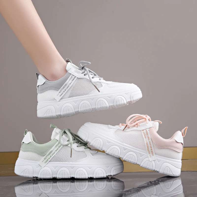 Women's Sneaker 2025 New Fashion Breathable Trainers Comfortable Sneakers Mesh Fabric Lace Up Women'Running Shoes For Women
Women's Sneaker 2025 New Fashion Breathable Trainers Comfortable Sneakers Mesh Fabric Lace Up Women'Running Shoes For Women