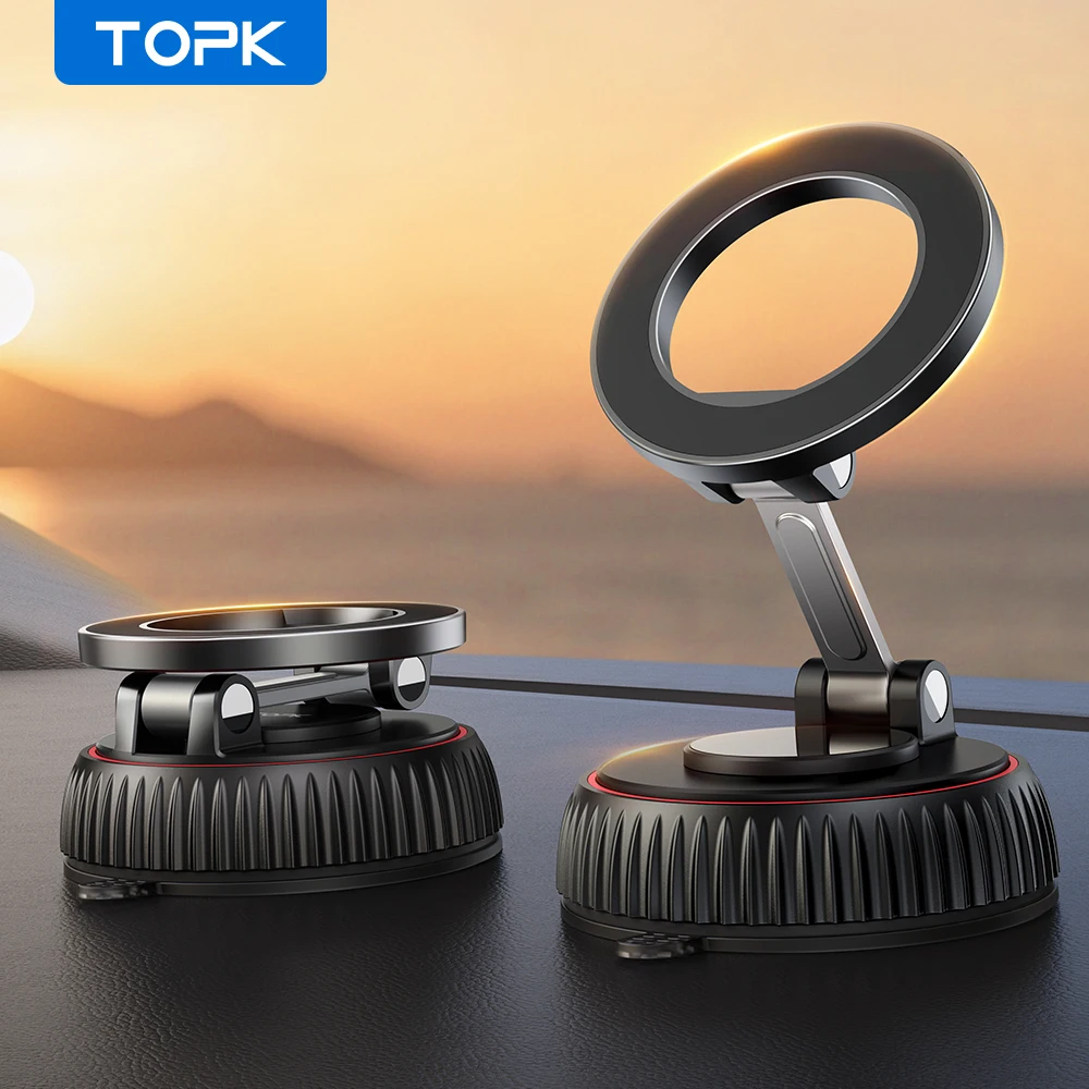 TOPK для магнитного автомобильного держателя телефона Magsafe 360° ° Вращающийся вакуумный адсорбционный кронштейн на присоске для стола/ванной комнаты/универсальный
TOPK для магнитного автомобильного держателя телефона Magsafe 360° ° Вращающийся вакуумный адсорбционный кронштейн на присоске для стола/ванной комнаты/универсальный