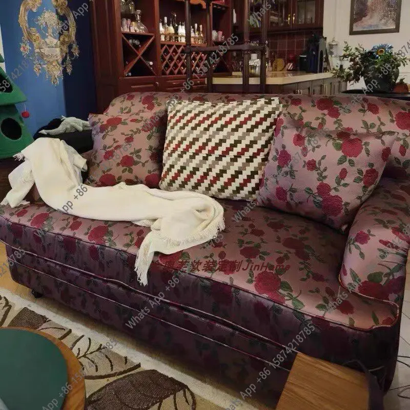Rt American Medieval Rose Embroidery Double Fabric Art Old Shanghai Style Designer Sofa
Rt American Medieval Rose Embroidery Double Fabric Art Old Shanghai Style Designer Sofa