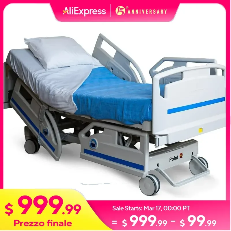 Premium 3-Function Full Electric Hospital Bed for Home Use, 5.9" Memory Mattress Made in USA, LINAK Motor, Central Locking
Premium 3-Function Full Electric Hospital Bed for Home Use, 5.9" Memory Mattress Made in USA, LINAK Motor, Central Locking