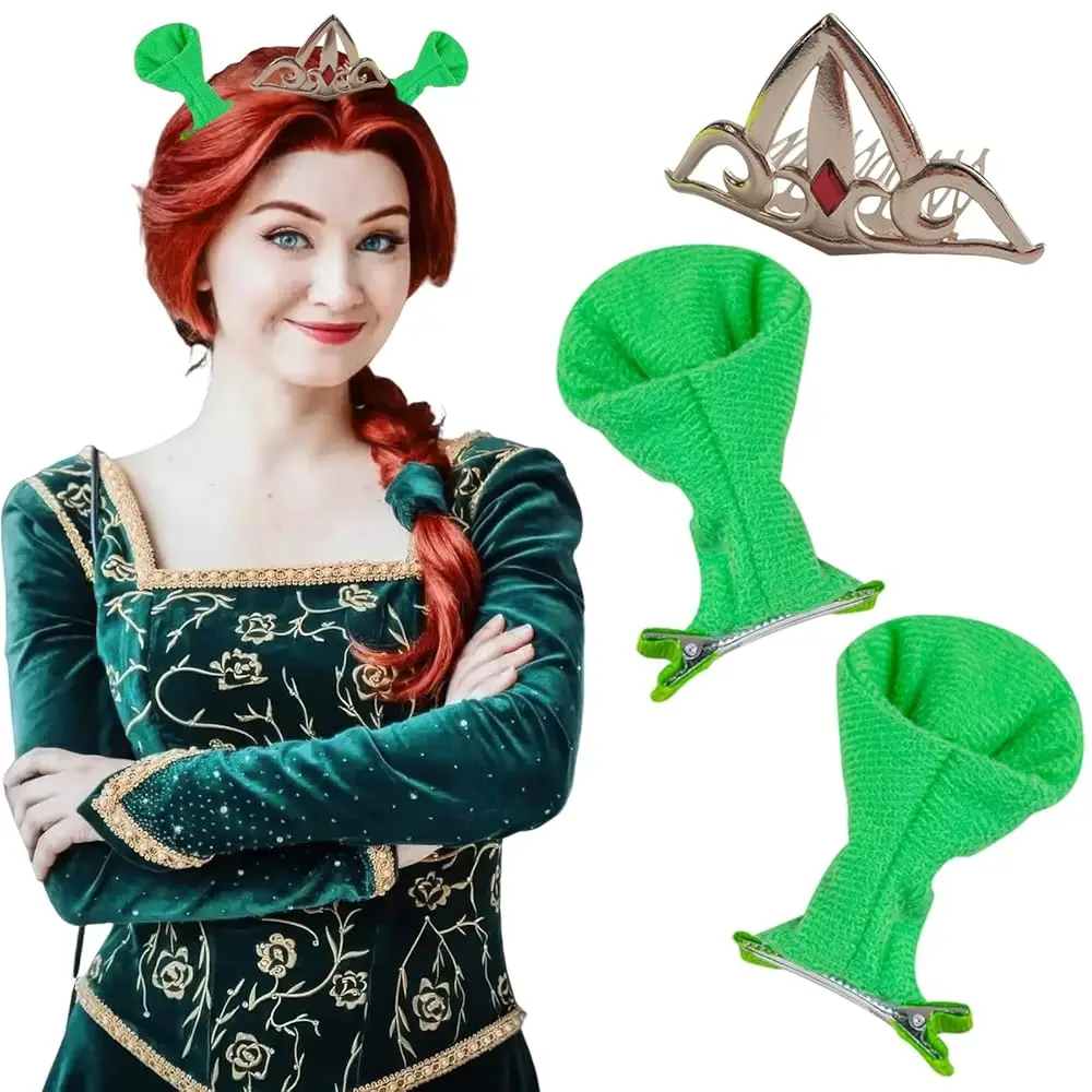 Green Ogre Ears Hair Clip Plush Elf Princess Crown Hair Comb Headpiece Halloween Cosplay Dress Up Accessories (Dark Green)
Green Ogre Ears Hair Clip Plush Elf Princess Crown Hair Comb Headpiece Halloween Cosplay Dress Up Accessories (Dark Green)