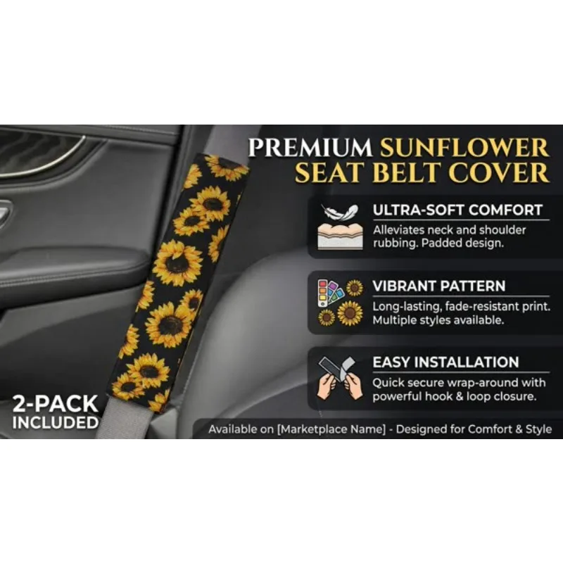 2PCS Car Seat Belt Shoulder Covers Universal Size for Cars SUVs Trucks Vans Accessories
2PCS Car Seat Belt Shoulder Covers Universal Size for Cars SUVs Trucks Vans Accessories