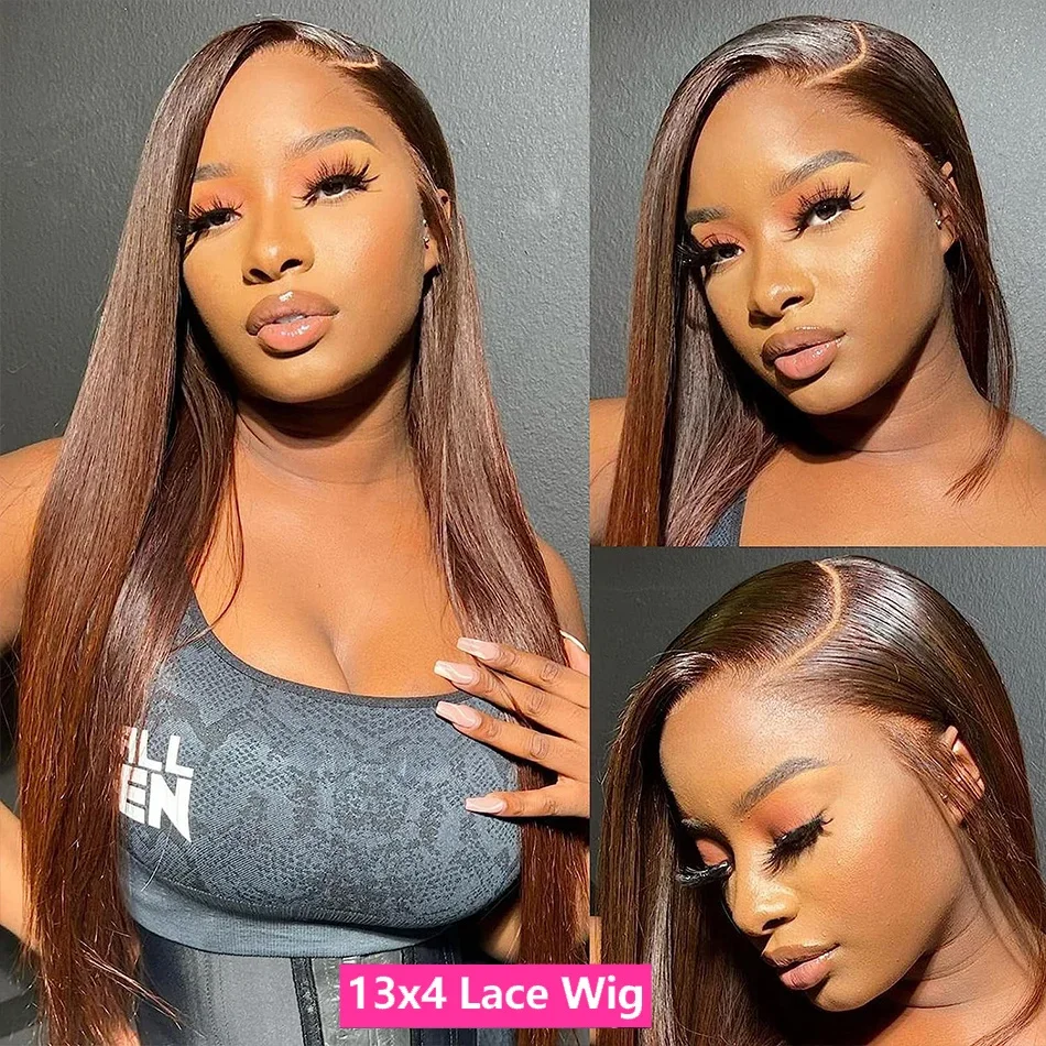 250% 360 Full Lace 13x6 HD Lace Frontal Wig 13x4 Front Silky Straight Remy Human Hair Dark Chocolate Brown Pre Plucked Glueless
250% 360 Full Lace 13x6 HD Lace Frontal Wig 13x4 Front Silky Straight Remy Human Hair Dark Chocolate Brown Pre Plucked Glueless