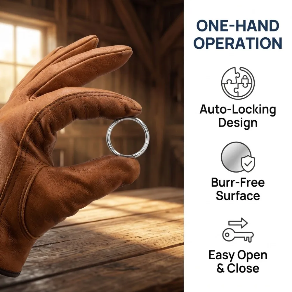 2Pcs Easy Insert Carbon Steel Bull Nose Ring Heavy Duty Durable Carbon Steel Ring Automatic Locking Nose Pliers Bull
2Pcs Easy Insert Carbon Steel Bull Nose Ring Heavy Duty Durable Carbon Steel Ring Automatic Locking Nose Pliers Bull