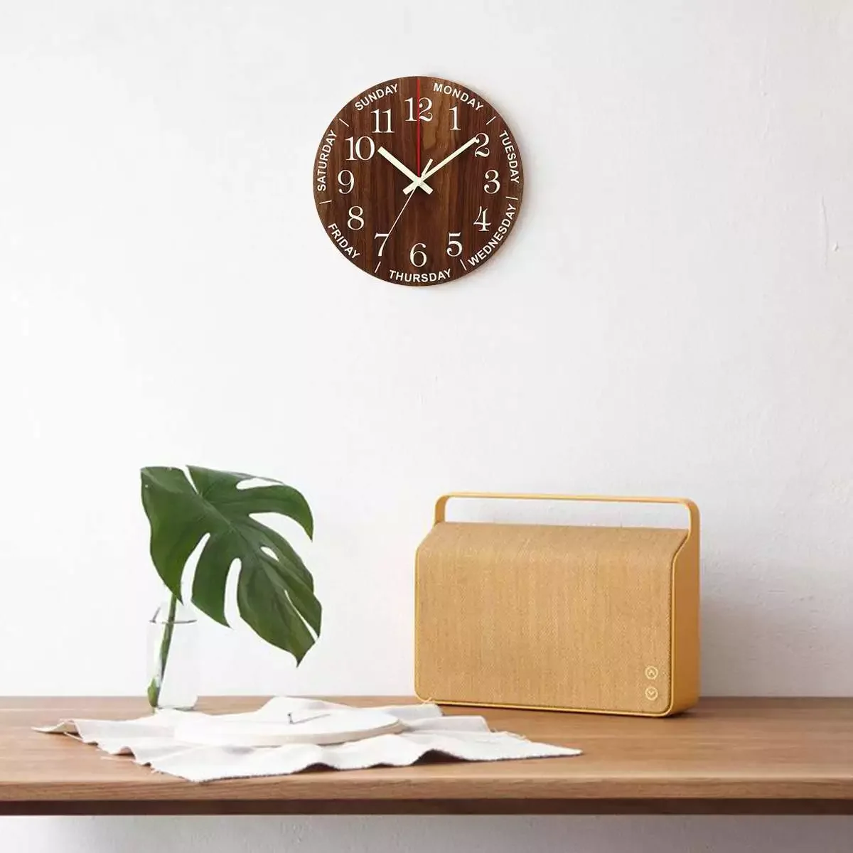 12 Inch Luminous Wall Clock Wood Silent light in dark night Nordic Fashion Wall Clock Non Ticking Clock With Night Light
12 Inch Luminous Wall Clock Wood Silent light in dark night Nordic Fashion Wall Clock Non Ticking Clock With Night Light