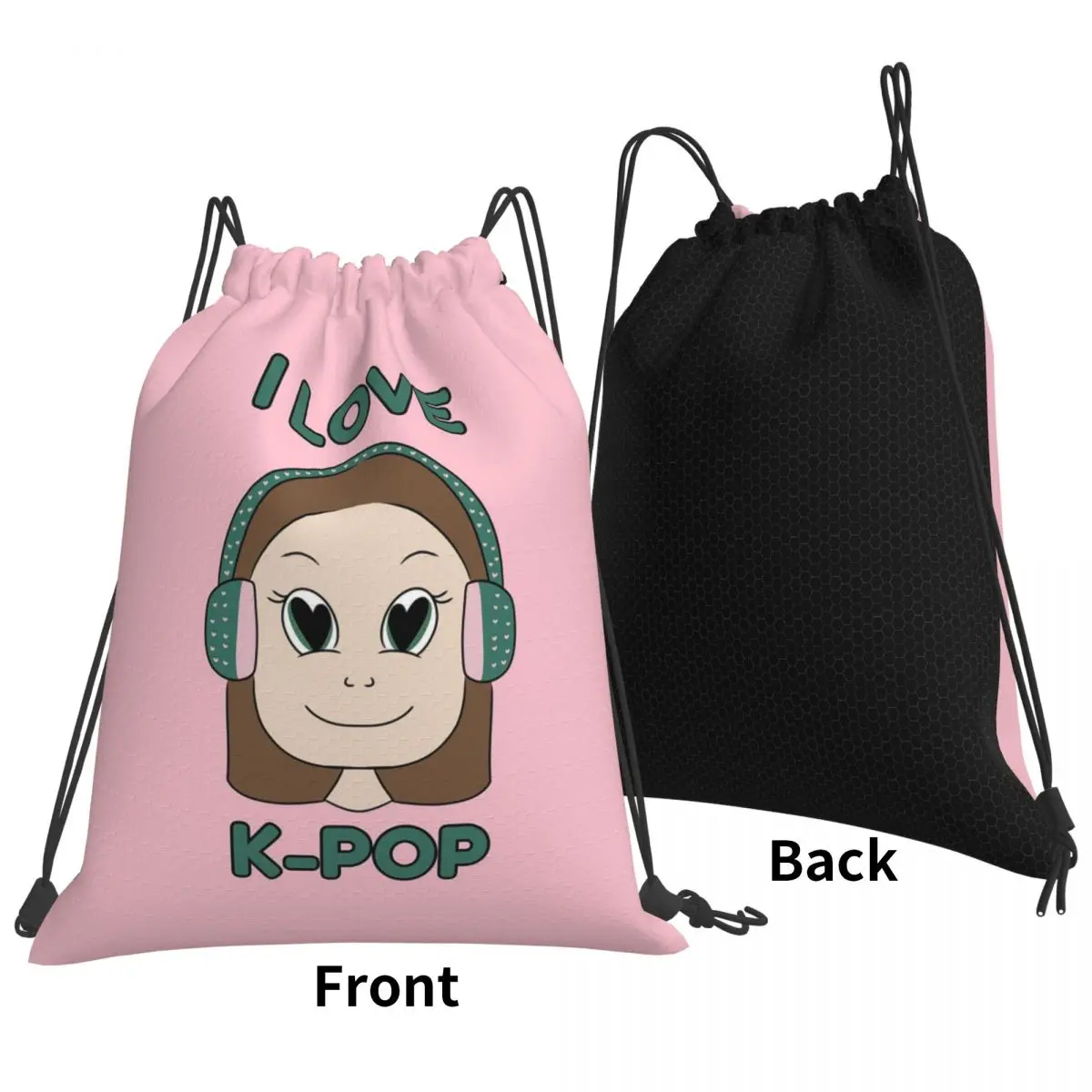I LOVE K-POP Cute Girl Backpacks Multi-function Drawstring Bags Shoes Bag Book Bags for Man Woman School
I LOVE K-POP Cute Girl Backpacks Multi-function Drawstring Bags Shoes Bag Book Bags for Man Woman School