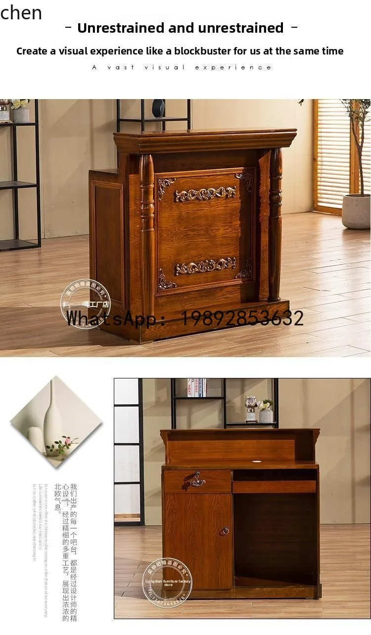retro checkout page Clothing store counter Simple reception desk
retro checkout page Clothing store counter Simple reception desk