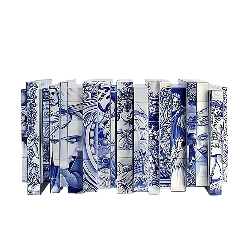 Solid wood hand-painted dining side cabinets, designer foyer entry, high-end blue and white porcelain lockers
Solid wood hand-painted dining side cabinets, designer foyer entry, high-end blue and white porcelain lockers