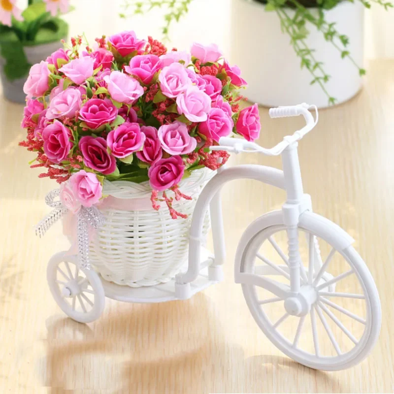 Artificial Flowers Silk Roses Rattan Bike Vase Plastic Bicycle Desktop Decorative Rose Bonsai Plant Outdoor Home Office Decor
Artificial Flowers Silk Roses Rattan Bike Vase Plastic Bicycle Desktop Decorative Rose Bonsai Plant Outdoor Home Office Decor