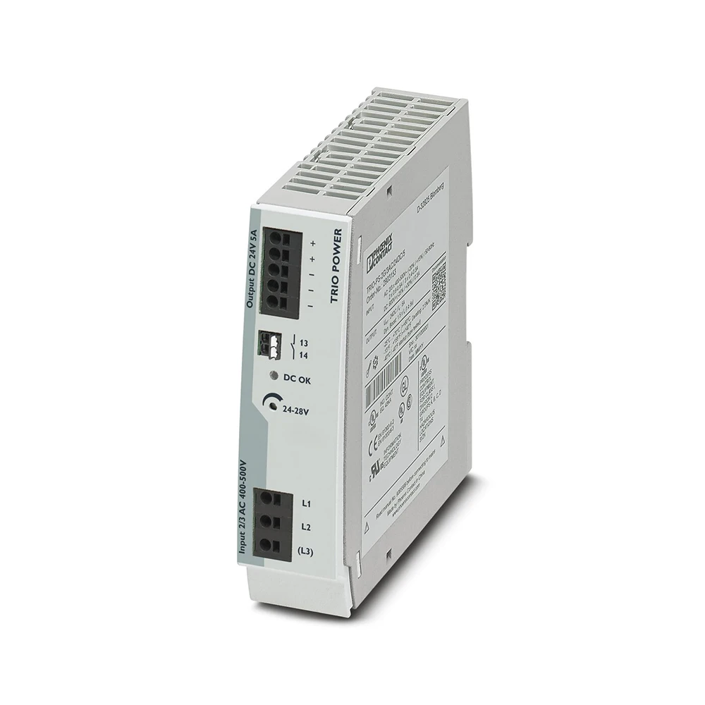 2903153 TRIO-PS-2G/3AC/24DC/5 TRIO POWER для импульсного источника питания Phoenix, выход 24 В постоянного тока/5 А
2903153 TRIO-PS-2G/3AC/24DC/5 TRIO POWER для импульсного источника питания Phoenix, выход 24 В постоянного тока/5 А