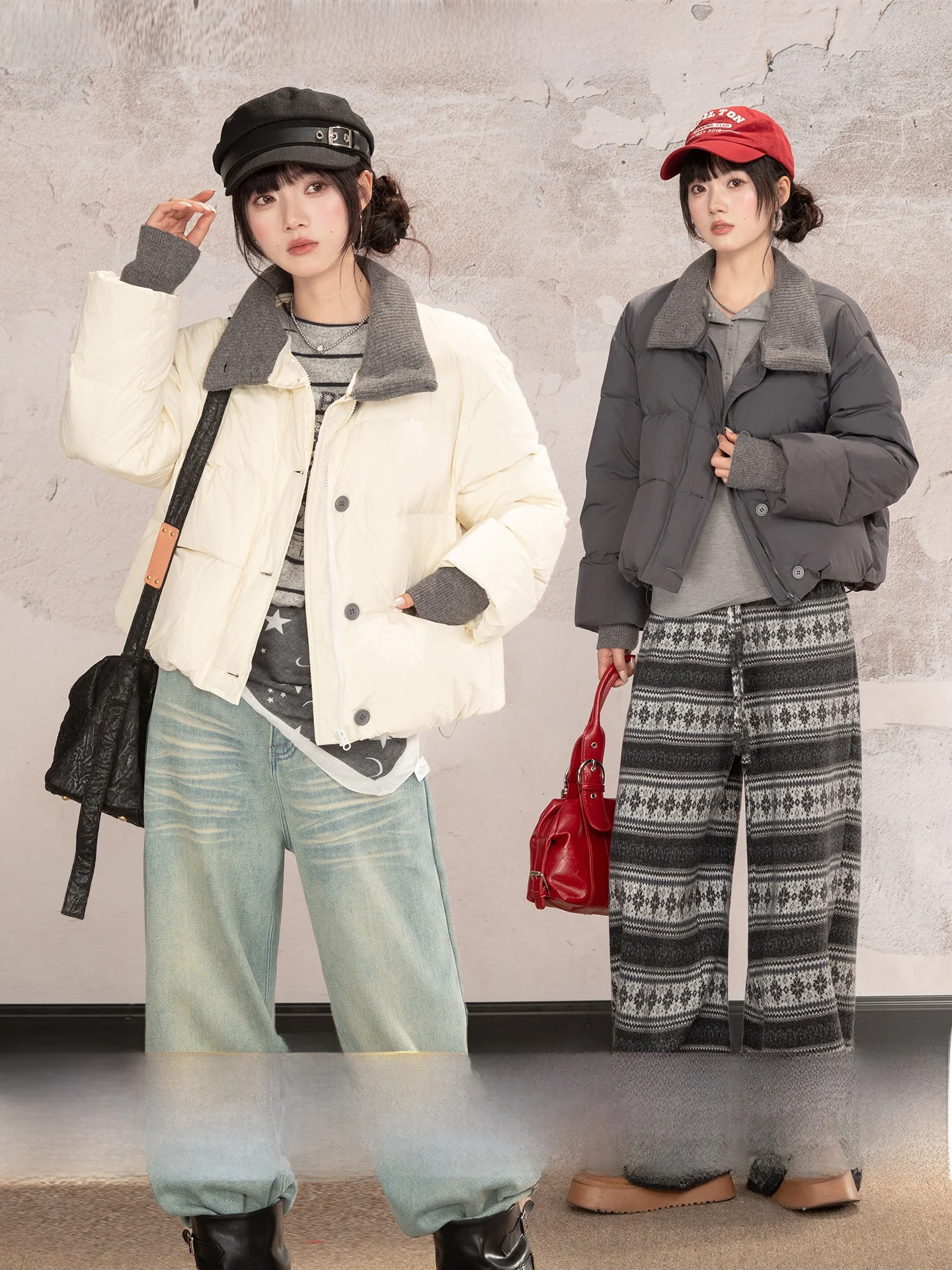 Loveheynew Thickened Duck down Short Coat Stand Collar Women's Winter Warm Jacket Bread Style Outerwear Sweet Style
Loveheynew Thickened Duck down Short Coat Stand Collar Women's Winter Warm Jacket Bread Style Outerwear Sweet Style