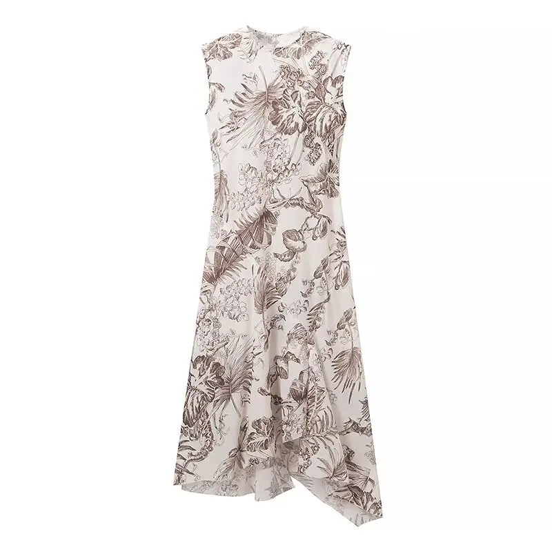 Women 2024 Spring and Autumn New Fashion Ant Lace Asymmetric Printing dress Chic Round Neck All-Match Dress Vestidos Mujer
Women 2024 Spring and Autumn New Fashion Ant Lace Asymmetric Printing dress Chic Round Neck All-Match Dress Vestidos Mujer