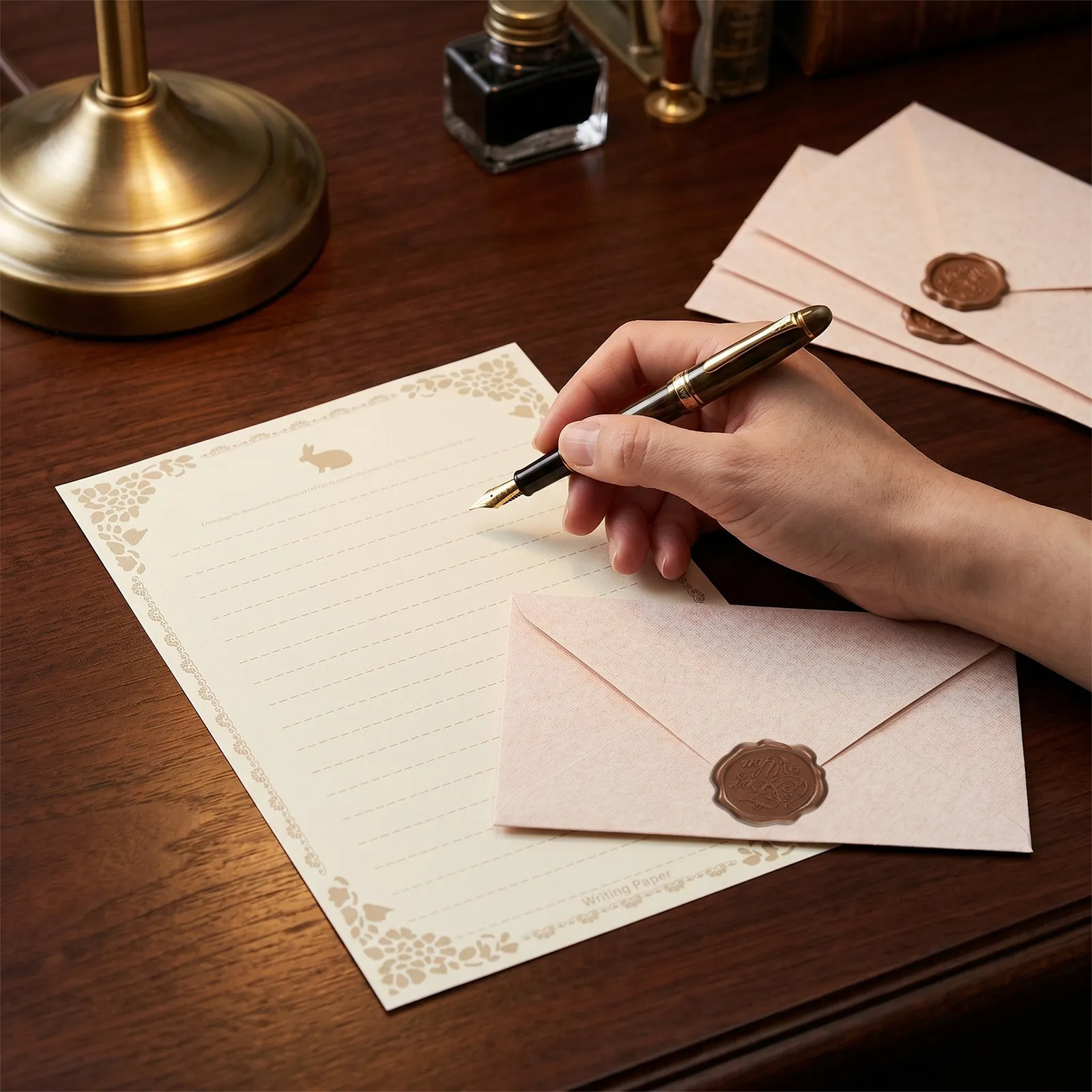 1Set Paper Envelopes and Writing Letter Paper Set Decorative Invitation Card Envelopes for Banquet Greeting Cards Office
1Set Paper Envelopes and Writing Letter Paper Set Decorative Invitation Card Envelopes for Banquet Greeting Cards Office
