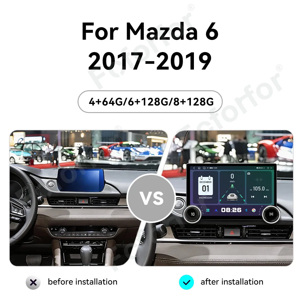 High Performance 11.5 Inch Android 15 HD Touch Screen CarPlay Android Auto GPS Car Stereo Head Unit For Mazda 6 2017-2019
High Performance 11.5 Inch Android 15 HD Touch Screen CarPlay Android Auto GPS Car Stereo Head Unit For Mazda 6 2017-2019