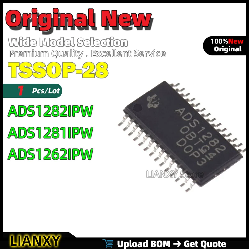 1pcs TSSOP-28 ADS1282IPW ADS1281IPW ADS1262IPW ADC New Original
1pcs TSSOP-28 ADS1282IPW ADS1281IPW ADS1262IPW ADC New Original