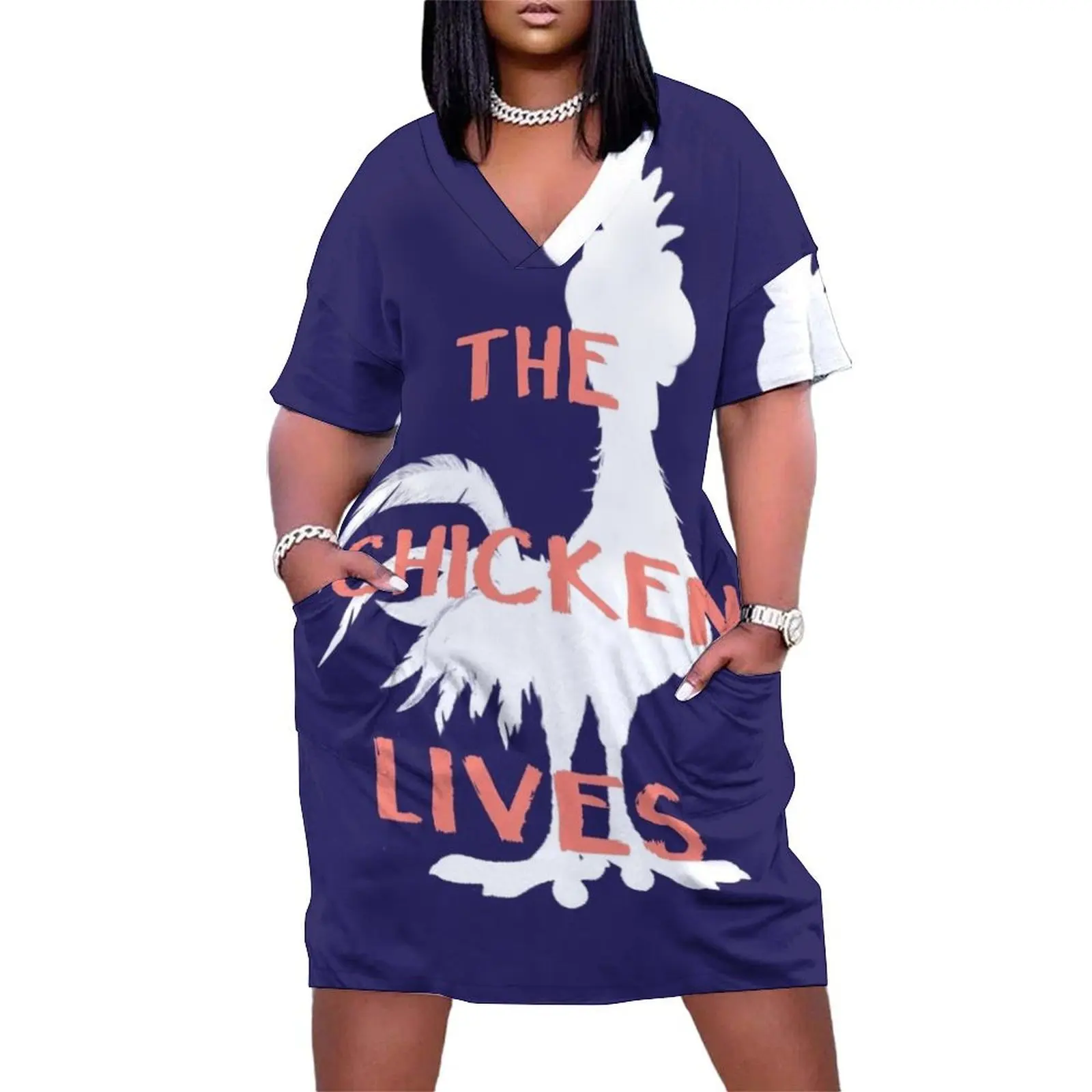 The Chicken Lives Loose Pocket Dress summer dresses ladies 2025 dress summer sexy dress for women
The Chicken Lives Loose Pocket Dress summer dresses ladies 2025 dress summer sexy dress for women