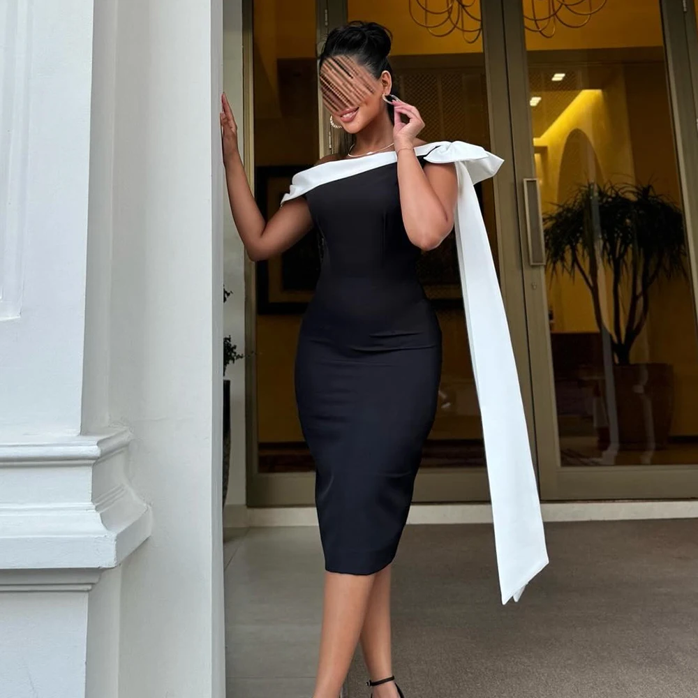 Fashion Jersey Straight Off the Shoulder Evening Dress High Quality Tea Length Strapless فساتين سهره نسائيه فخمة
Fashion Jersey Straight Off the Shoulder Evening Dress High Quality Tea Length Strapless فساتين سهره نسائيه فخمة
